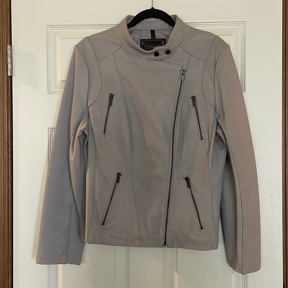 Soft genuine leather Moto jacket